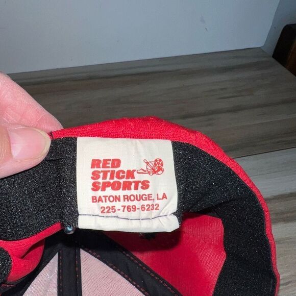 Vintage CINCINNATI REDS Cap Mens Large Red And Black Red Stick Sports Fitted - Picture 7 of 8